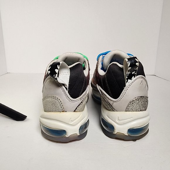 Nike Air Max 98 On Air NYC LA Mezcla Vast Grey Electro Green Mens 6.5 Pre-owned - Picture 4 of 7